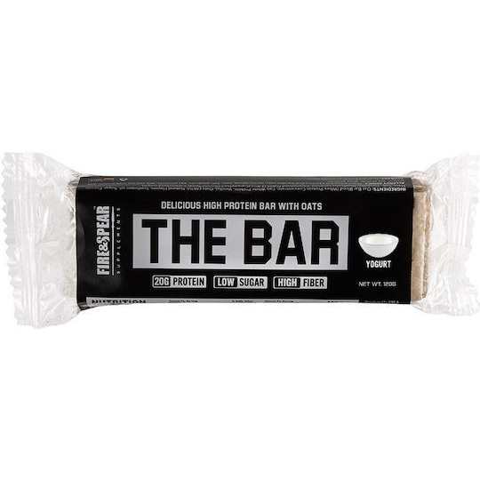 fire & spear the bar Μπάρα με 20gr Πρωτεΐνης & Γεύση yoghurt 120gr fire & spear the bar Μπάρα με 20gr Πρωτεΐνης & Γεύση yoghurt 120gr